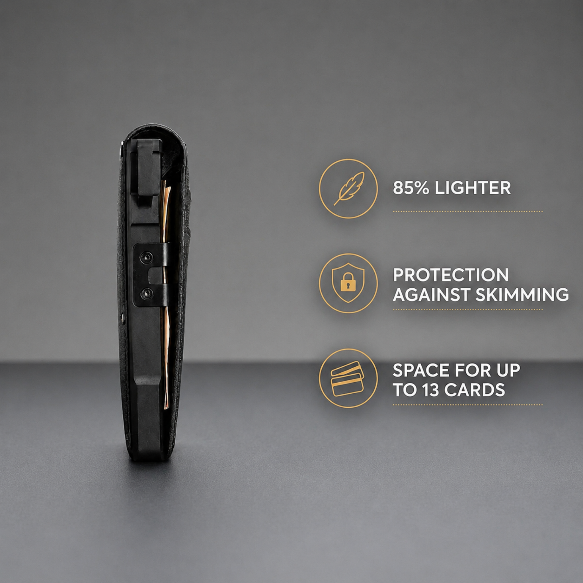Meracines MagVault® Minimalist Wallet - Maximum Capacity. Minimal Footprint.